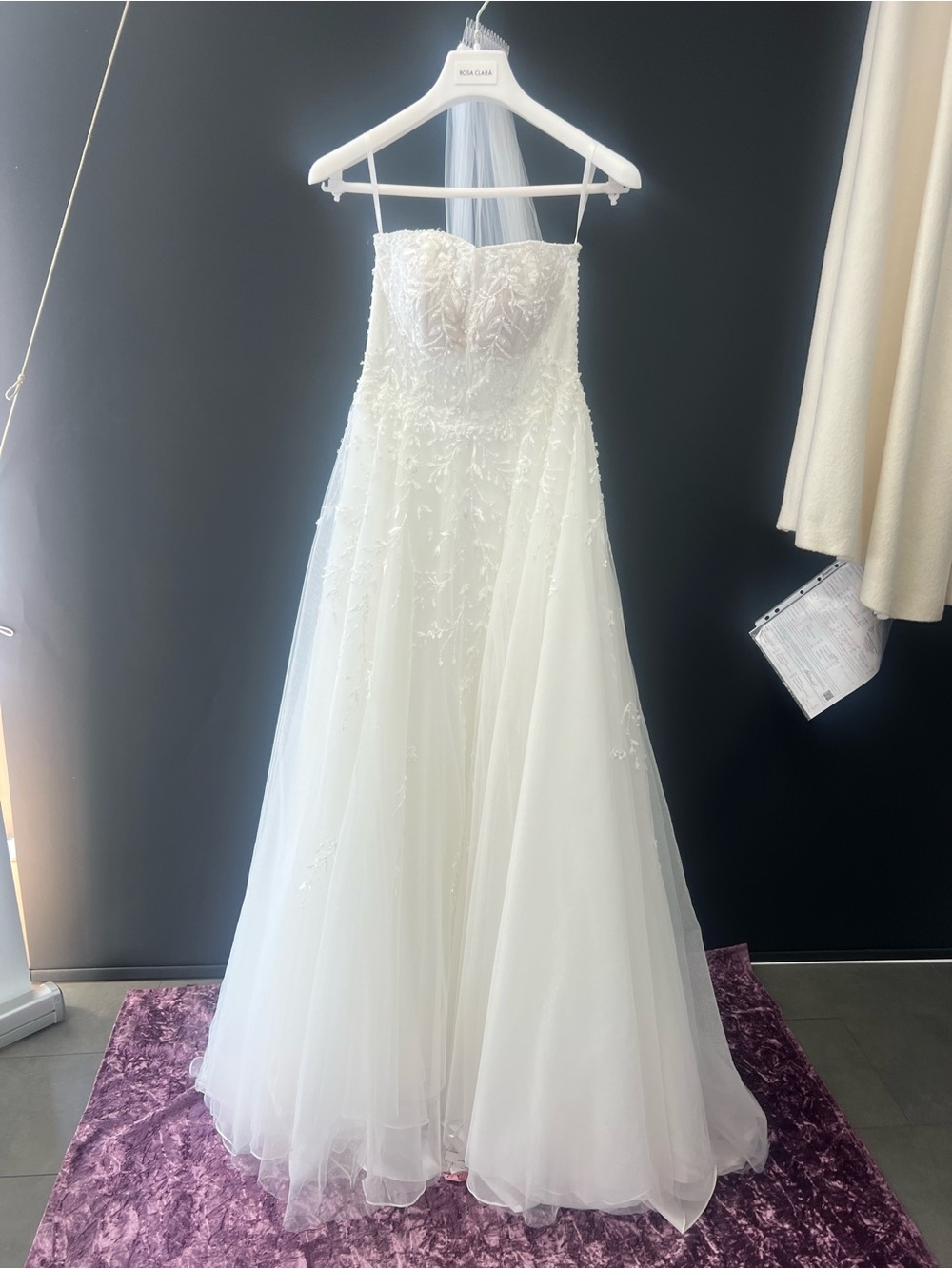 Rosa Clara White Strapless A-Line Bridal Gown